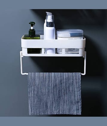 GEEO White Plastic Wall mount Stand ( Pack of 1 )