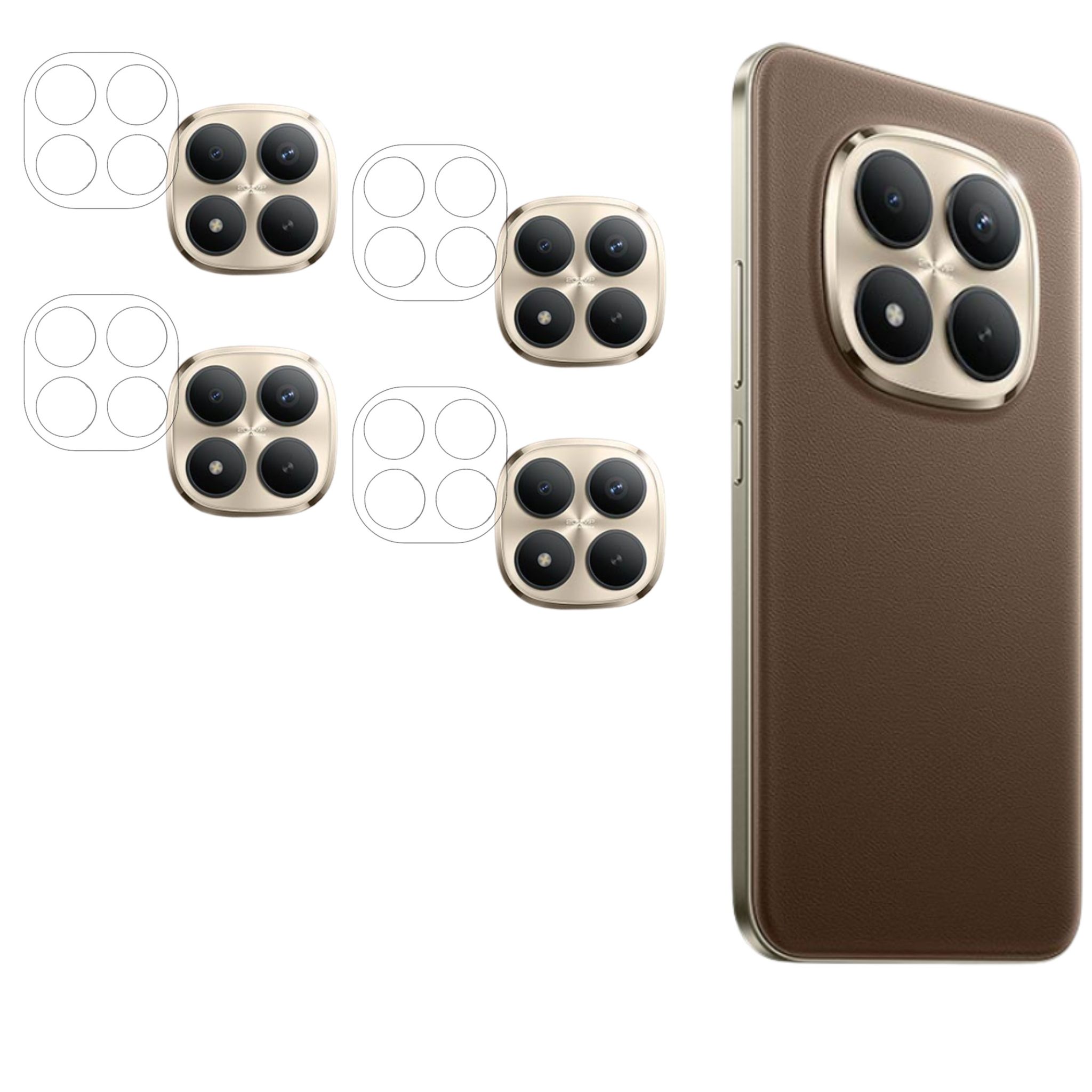 ISAAK Back Camera Lens Protector compatible for Redmi Note 15 Pro Plus (Pack of 4)