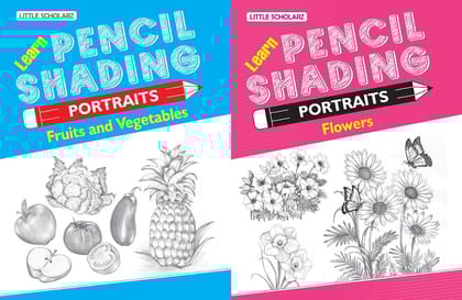 Learn Pencil Shading Portraits - FRUITS, VEGETABLES & FLOWERS [Paperback] [Sep 24, 2023] RPH Editorial Board