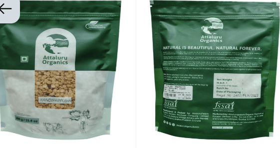 Attaluru Organics Toor Daal