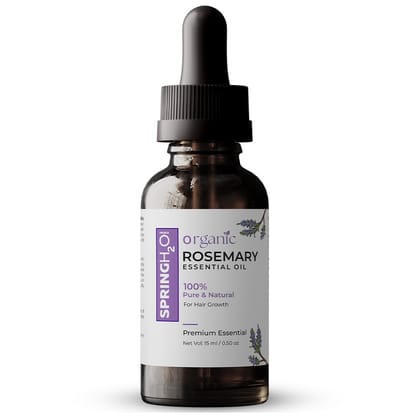 SPRING H2O Rosemary Essential oil 100% Pure and Natural Hair Oil