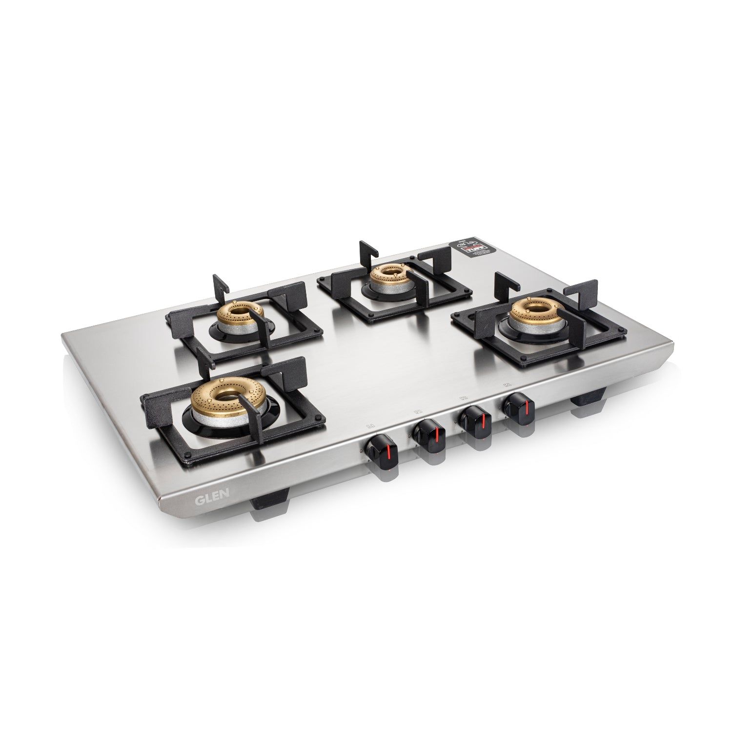 4 Burner Ultra Tuff Stainless Steel Gas Stove with Forged Brass Burner - Manual/Auto Ignition (CT1054UTSS)