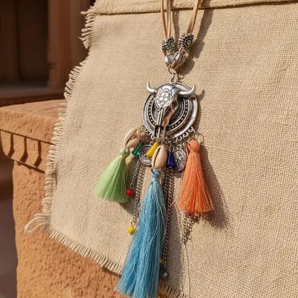 Elayne Boho Desert Charm Necklace