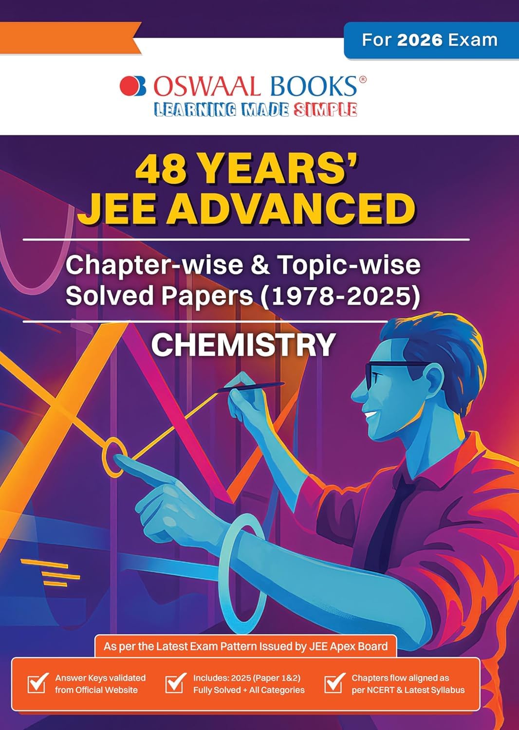 Oswaal Books JEE Advanced Chemistry 48 Years Chapter-wise & Topic Wise Solved Papers (1978-2025)For 2026 Exam [Paperback] Oswaal Books And Learning Private limited