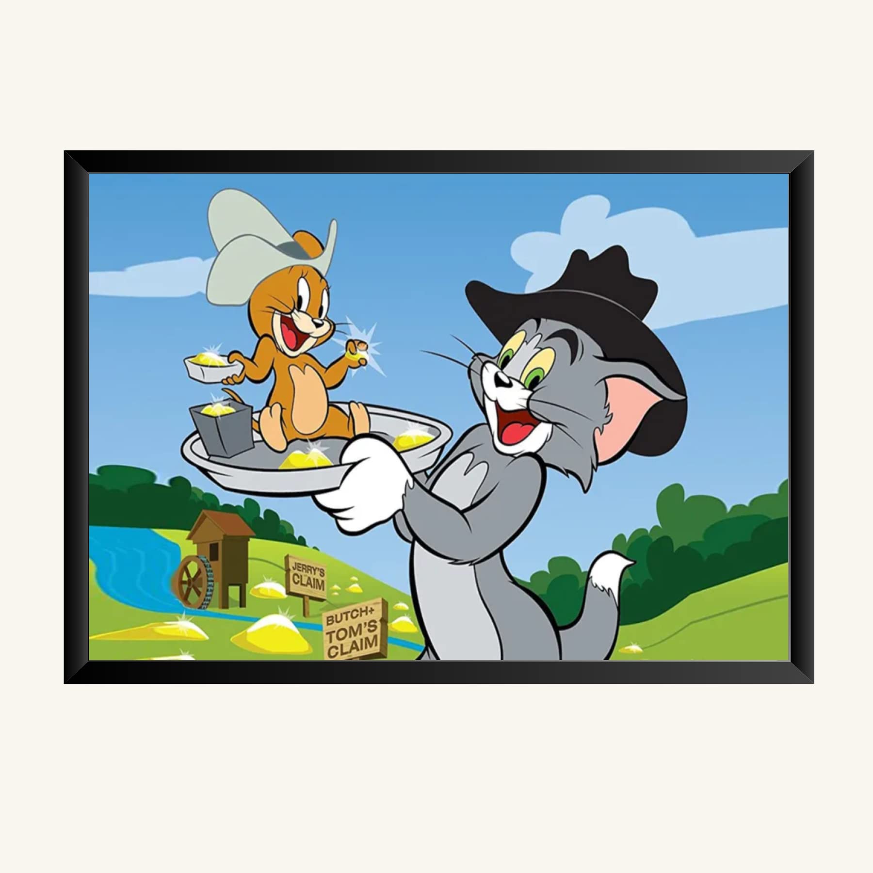 NOKKES Tom And Jerry Photo Frame Wall Poster 8X12 In Printed Poster Photo Paper 300Gsm Photo Frame For Wall Decoration _27