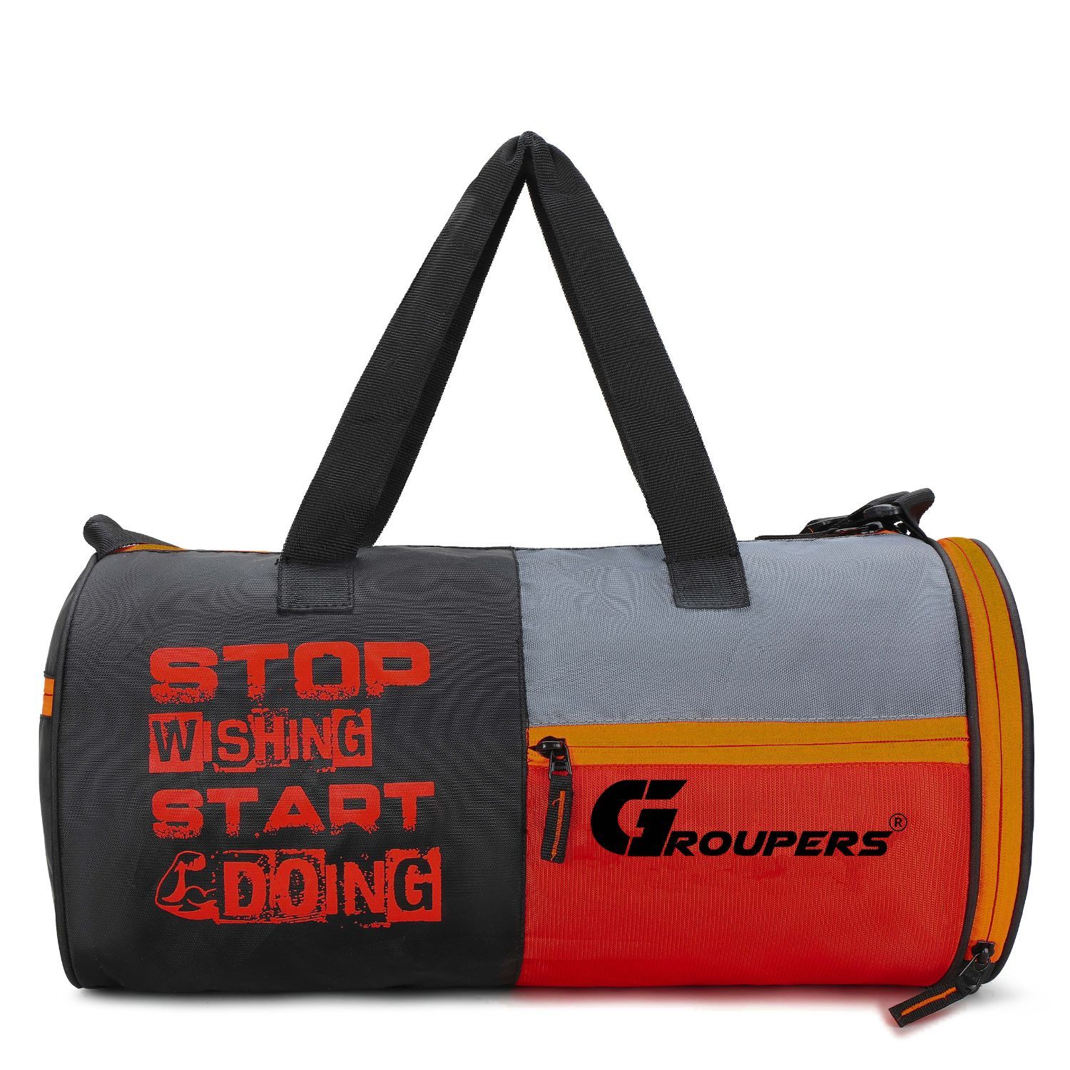 GROUPERS  Duffel Bag l Gym Bag l Adjustable Shoulder Bag for Men Duffle Bags Travel