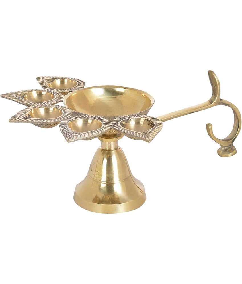 NAVYAKSH Brass Floor Diya - Pack of 1