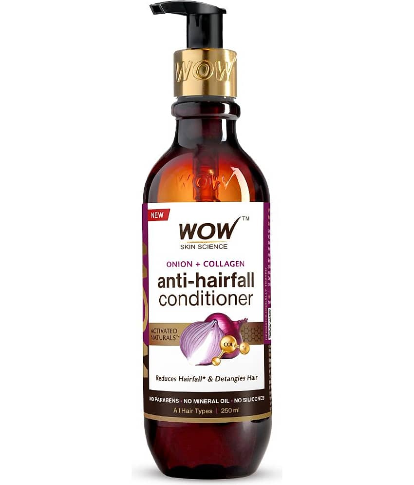 WOW Skin Science Onion Conditioner With Red Onion Seed Oil Extract, Black Seed Oil & Pro-Vitamin B5 - No Parabens, Mineral Oil, Silicones, Color & Peg - 250 ml