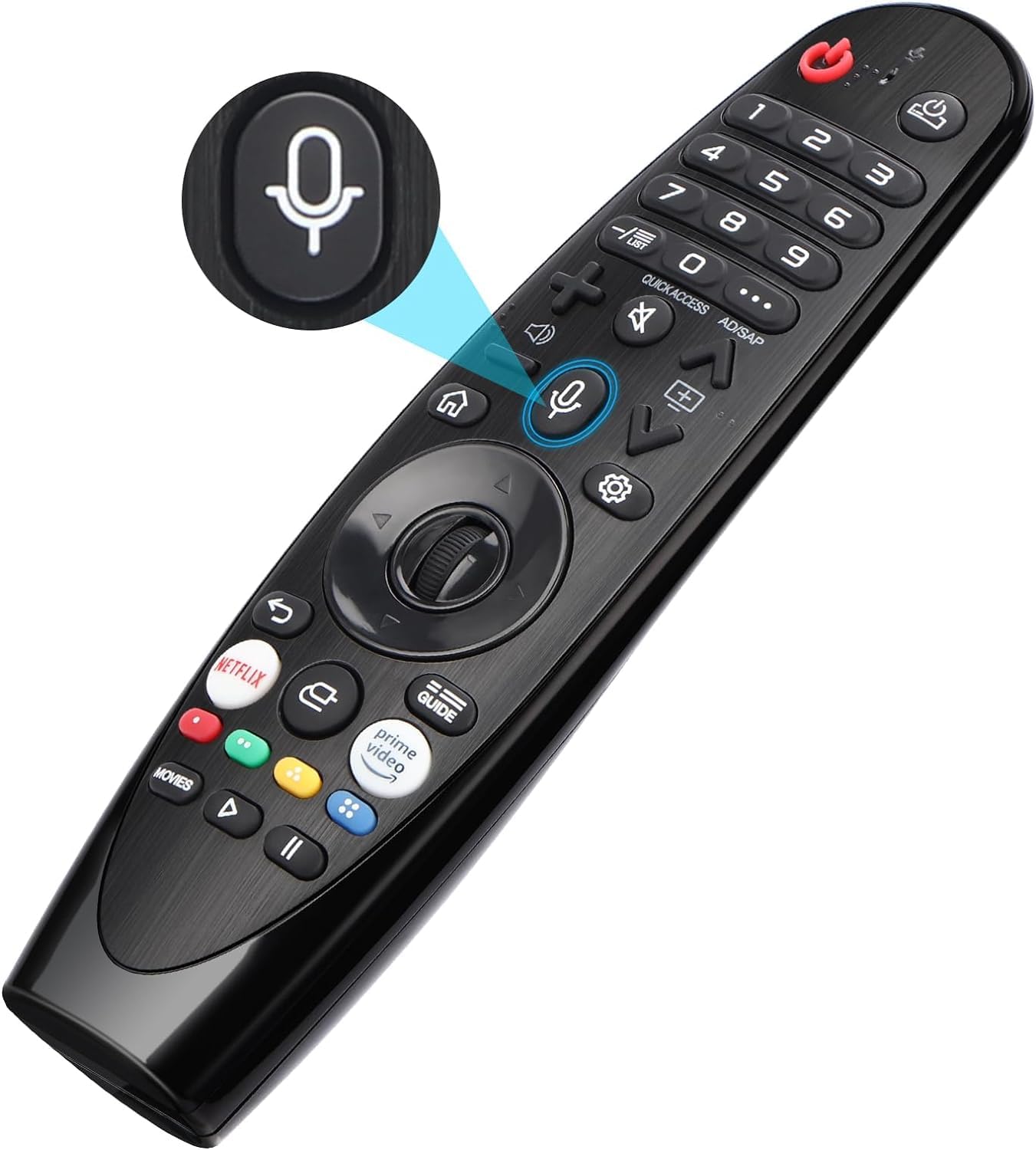 LG-Magic-Remote, for Magic Remote MR20GA, AKB75855501, Compatible for LG 4K LED OLED 4K UHD Smart TV with Pointer and Voice Function, Netflix, Prime Video(002)