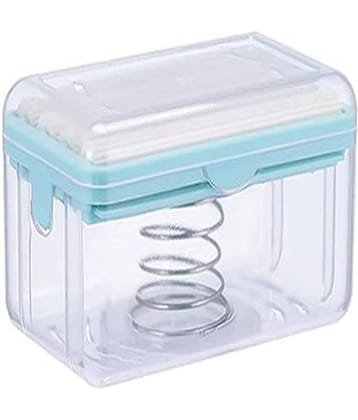 Dust n shine- 2 in 1 Soap Dish Foaming Soap Box Holder for Shower Countertop (Blue) (Pack of 1)
