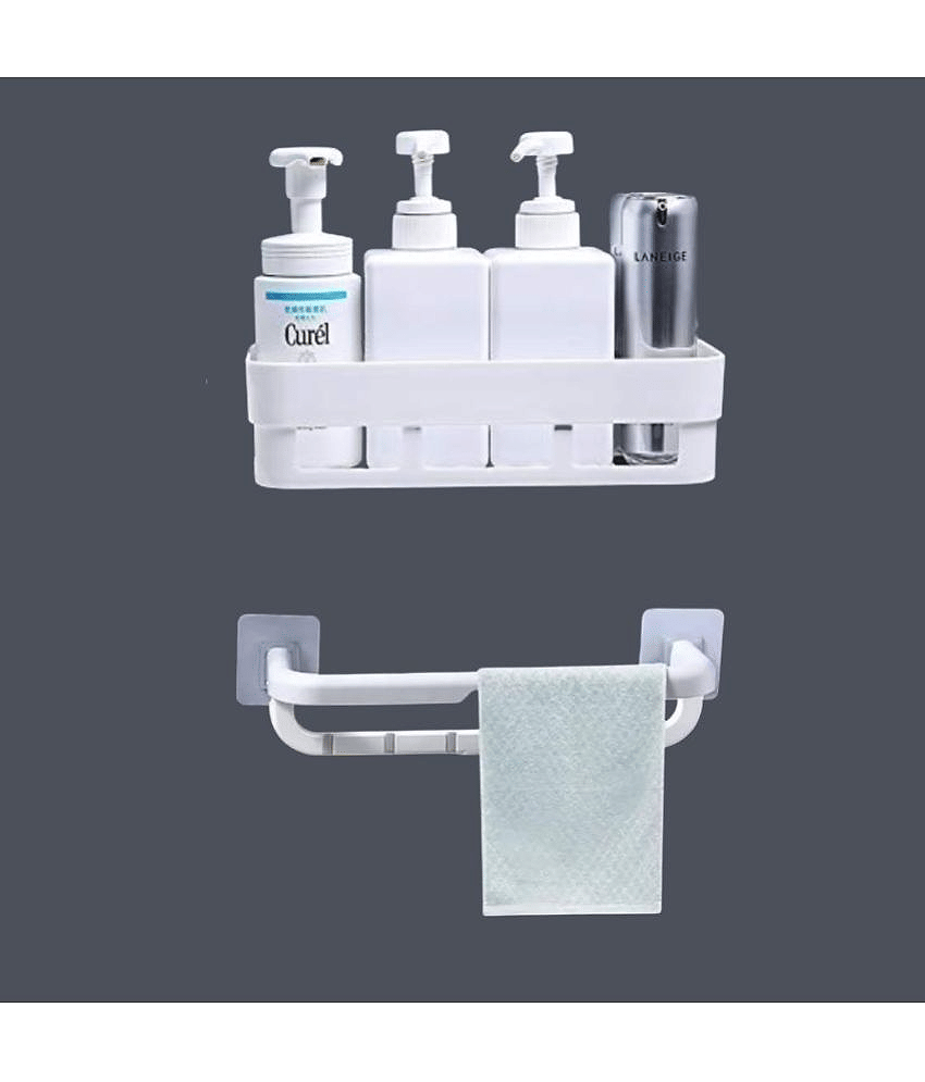 BLUE HOME AND KITCHEN Plastic Wall Hung Shelf