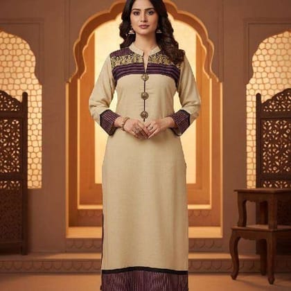 Premium Lining Chanderi Kurti for Everyday Wear