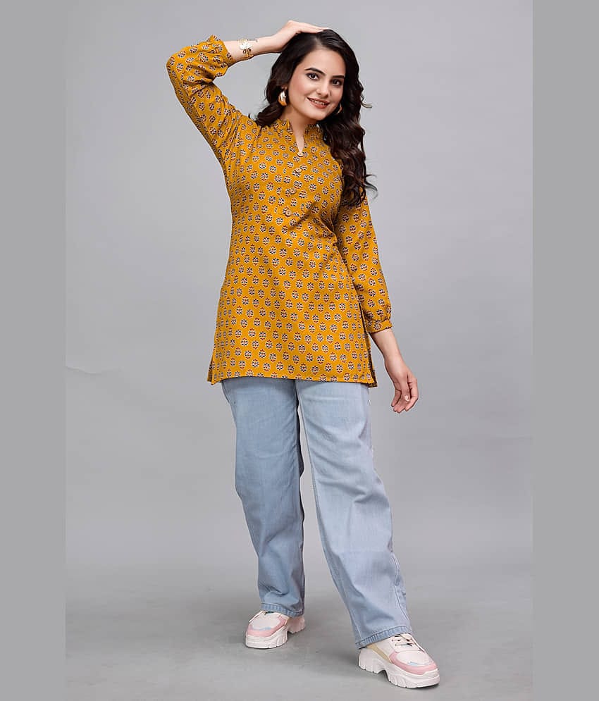 Cotton Blend Short Kurti For Women (Pack of 1)