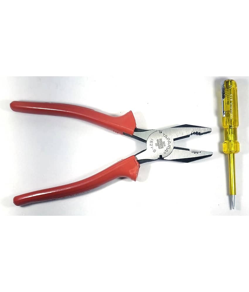 TAPARIA Set of 2 Hand Tool Combo (Plier 210mm/Neon Bulb Tester(813)