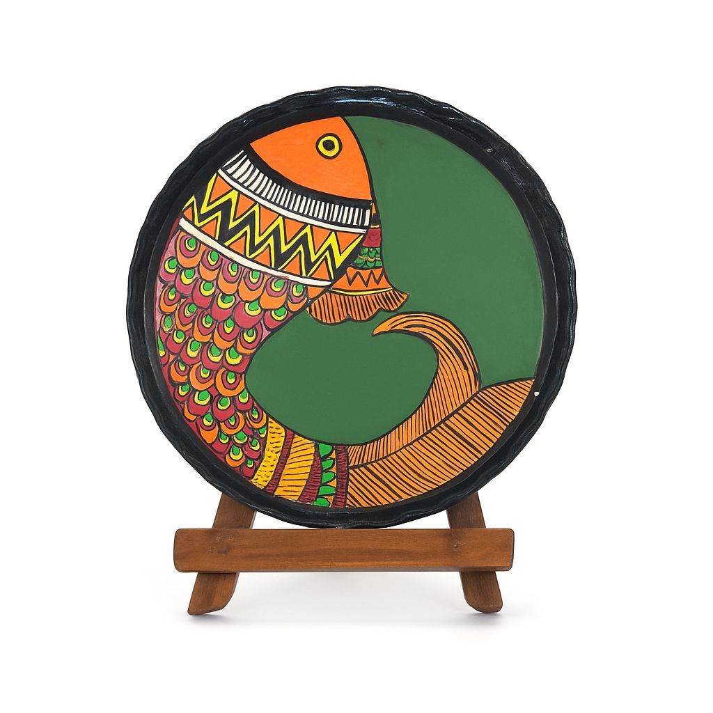 Matsya Kala Wall Plate