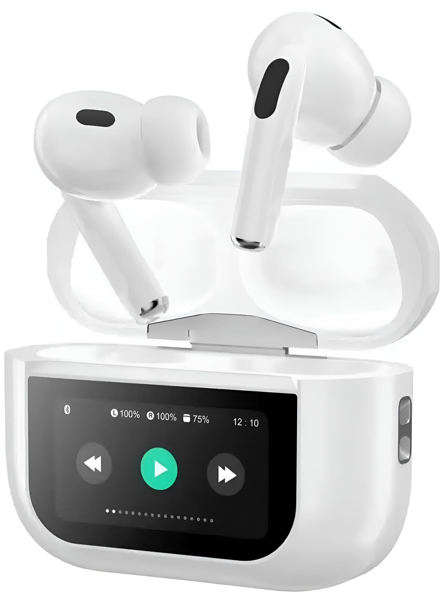 Airpod Pro 2+(2nd Generation) Designed ANC/EC With Display Screen ( Multicolour )