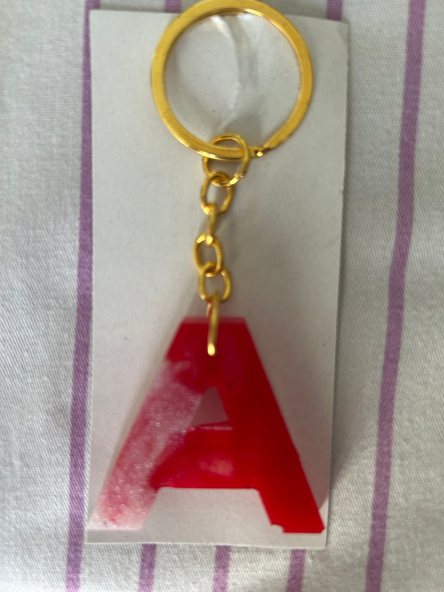 Resin keychain