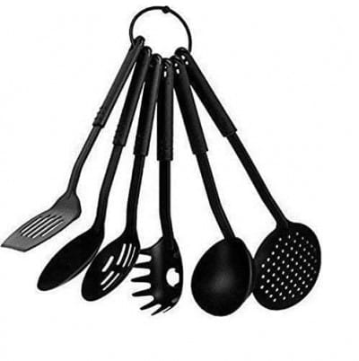 Wholesale Item - 6 PCS PLASTIC NONSTICK SPATULA - MOQ 34 Pieces