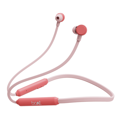 boAt Rockerz 103 Pro | Wireless Earphones with 10 mm Drivers, Single Press Voice Assistant, Up To 20 Hours Uninterrupted, ENx™ Technology Pink
