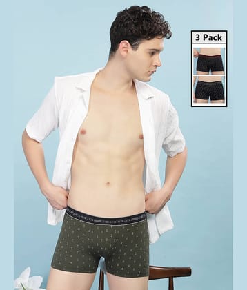 Force NXT Pack of 3 Cotton Trunks For Men's ( Multicolor )