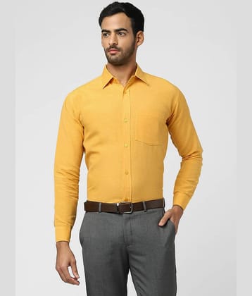 DESHBANDHU DBK - Yellow Cotton Regular Fit Men's Casual Shirt (Pack of 1 )