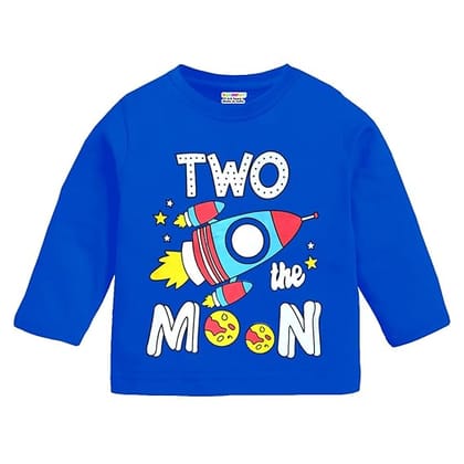 Boys Full Sleeves Regular Fit Cotton T-Shirt