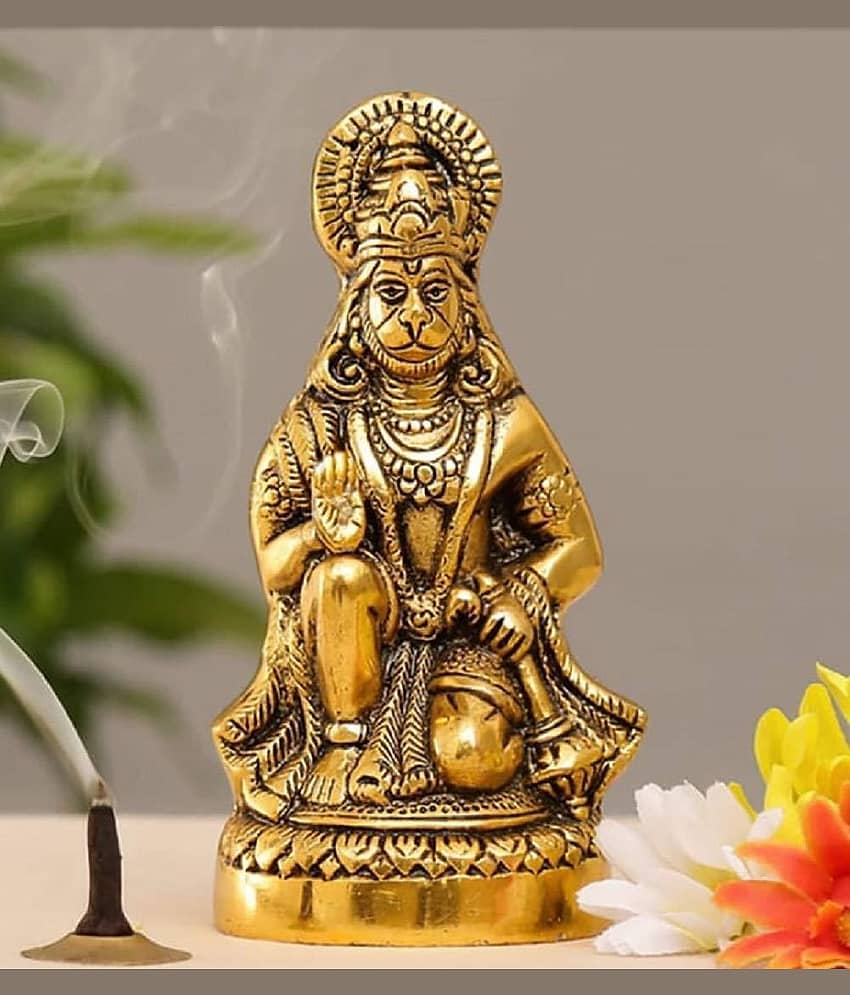 Shri Astha Vinayak Iron Lord Hanuman Idol ( 7.5 cm )