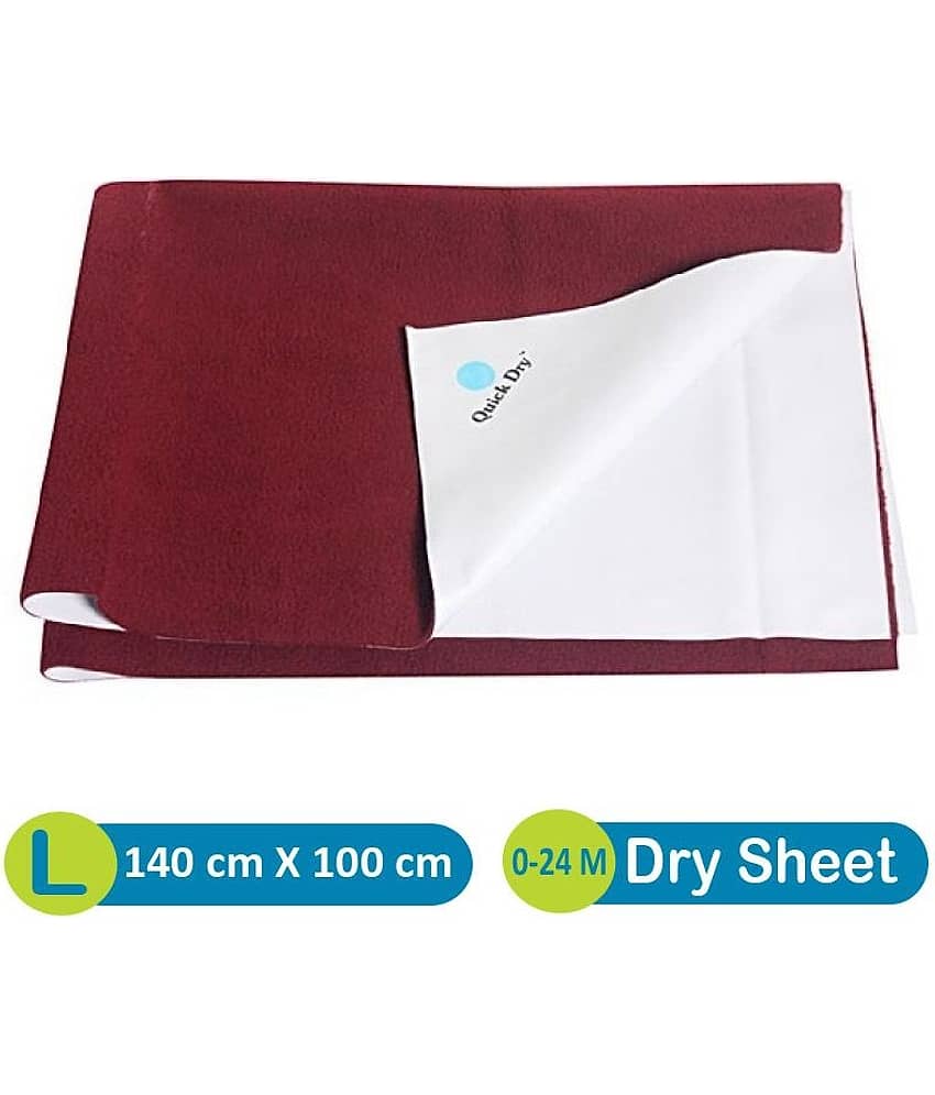Quick Dry Maroon Waterproof Sheets Rubber Sheet