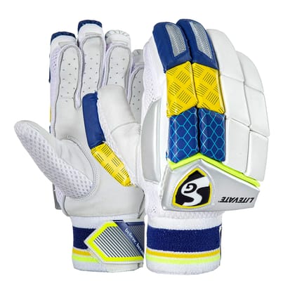 SG Litevate Batting Gloves High Quality Leather Palm (Size - YOUTH, Packing - 1 pair) by Total Sporting And Fitness Solutions Pvt Ltd