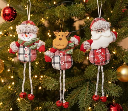 Coral Tree Set of 3 Christmas Ornaments – Santa, Reindeer & Snowman Coral Tree Set of 3 Christmas Ornaments – Santa, Reindeer & Snowman