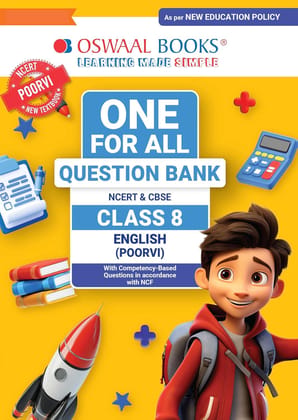 OSWAAL CBSE ONE FOR ALL ENGLISH (POORVI) CLASS 8 FOR 2026 EXAMS