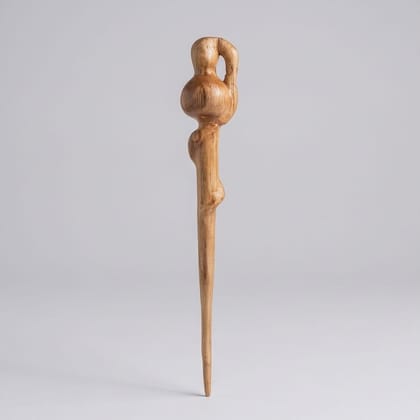 Handcrafted natural wooden hairpin. Handcrafted natural wooden hairpin.