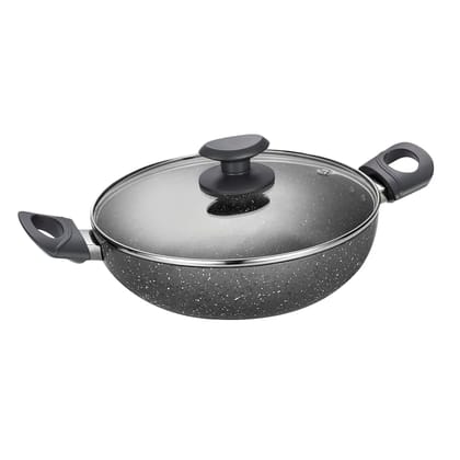 ALDA Marbello Non-Stick Wok (Size - 24CM) by Mahavir Home Store ALDA Marbello Non-Stick Wok (Size - 24CM) by Mahavir Home Store