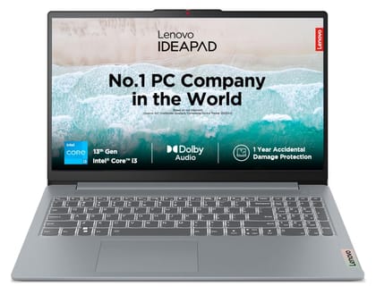 Lenovo IdeaPad Slim 3, Intel Core i3 13th Gen 1315U, 8GB RAM, 512GB SSD, FHD 15.6"(39.6cm), Windows 11, Office 2024, Grey, 1.6Kg, 82X700G5IN, 1Yr ADP Free, 3 Month Game Pass Laptop Lenovo IdeaPad Slim 3, Intel Core i3 13th Gen 1315U, 8GB RAM, 512GB SSD, 