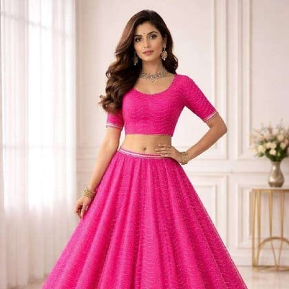 rani color lehenga