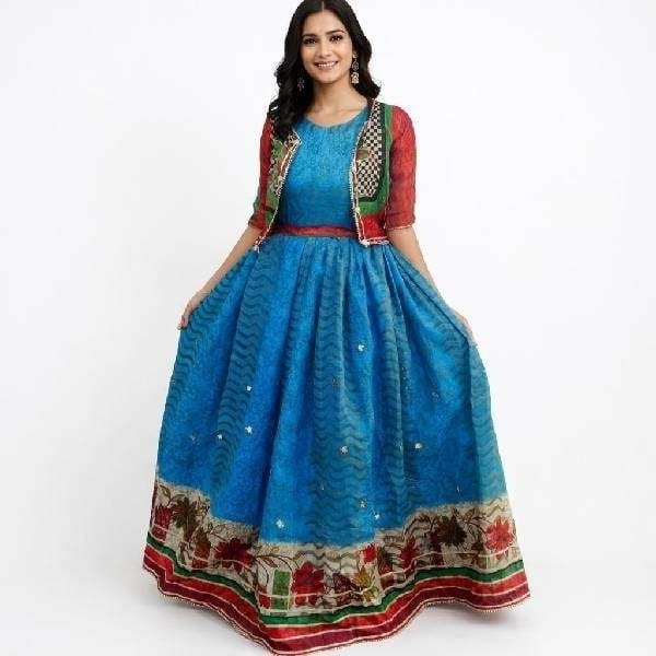 multi colour lehenga