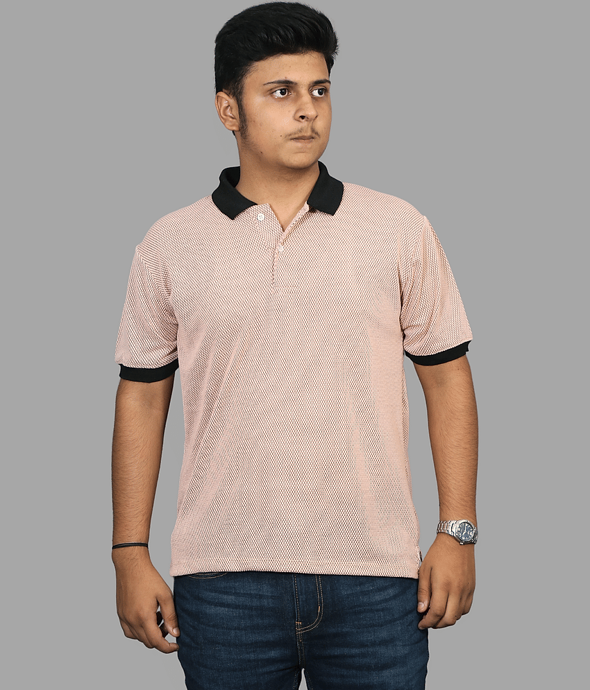 Forbro - Light Pink Cotton Regular Fit Men's Sports Polo T-Shirt ( Pack of 1 )