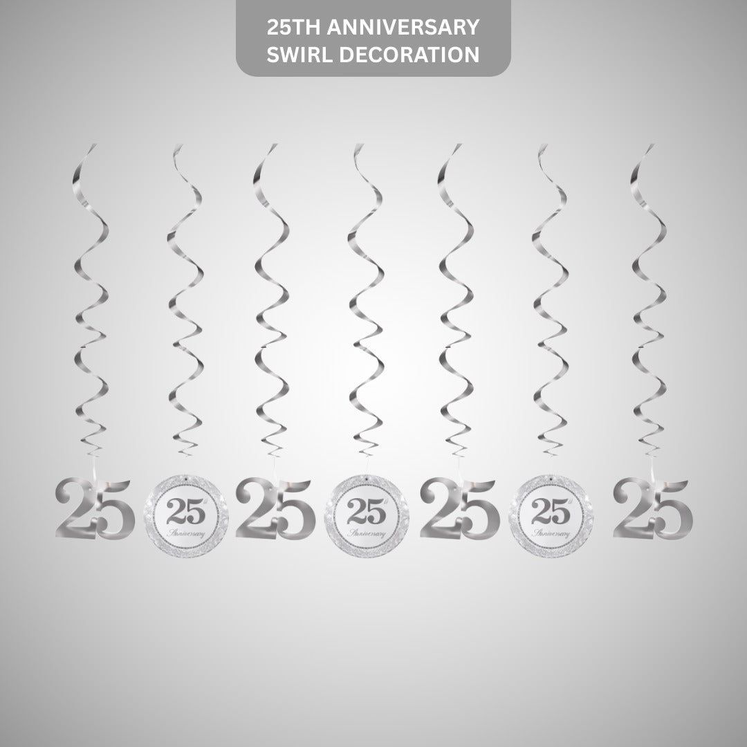 25th Anniversary Swirl Decoration