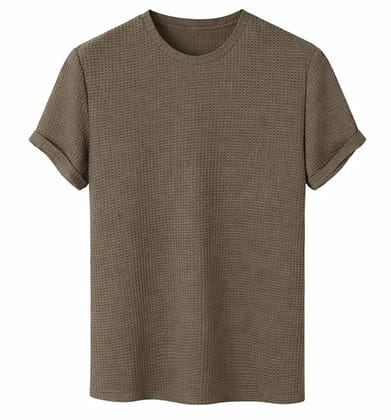 Solid Regular Fit Round Neck Half Sleeve Casual T-Shirt