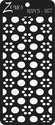 Brand Zero Pratibimb Craft Stencil - Code: BZPCS-1077 - Select Your Preferred Size