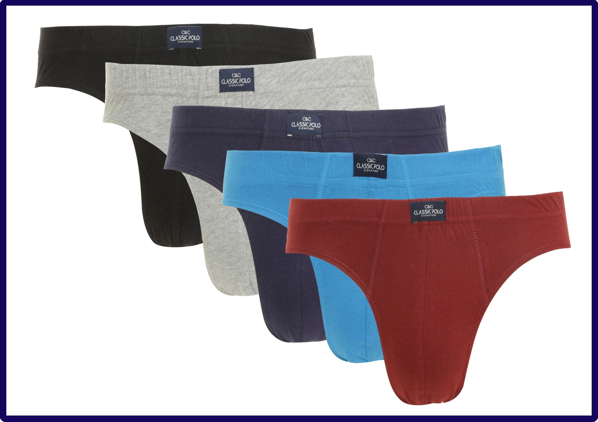 Classic Polo Men's Assorted Colors Pack of Five - Stima