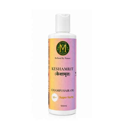 Maanvira Botanics Keshamrit Champi Hair Oil  | Herbal Hair Oil with 15+ Herbs - 100ML