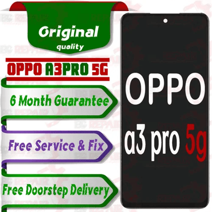 Oppo A3 pro 5g Combo LCD with Touch Screen for A3pro 5g  white(display glass combo folder)