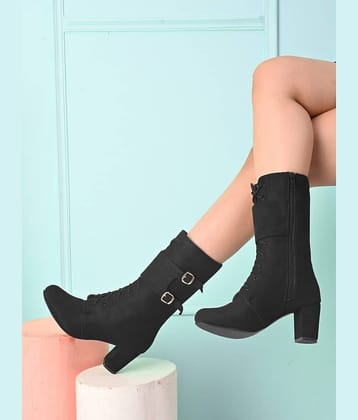 Sir Corbett Black Women's Mid Calf Length Boots