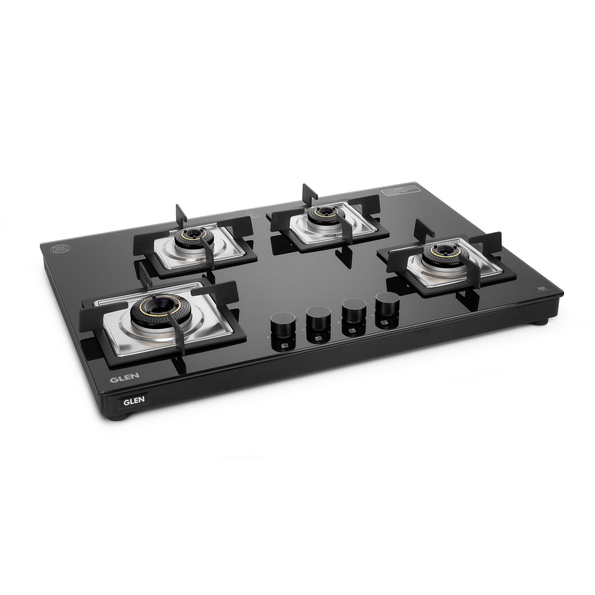 4 Burner Ultra Slim Top Knob Glass Cooktop with High Efficiency Forged Brass Burners - (CT1047USTN)