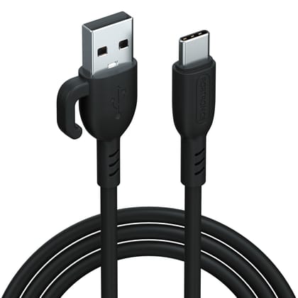 Portronics Konnect Core 3 USB-A to USB-C Fast Charging Cable - Black