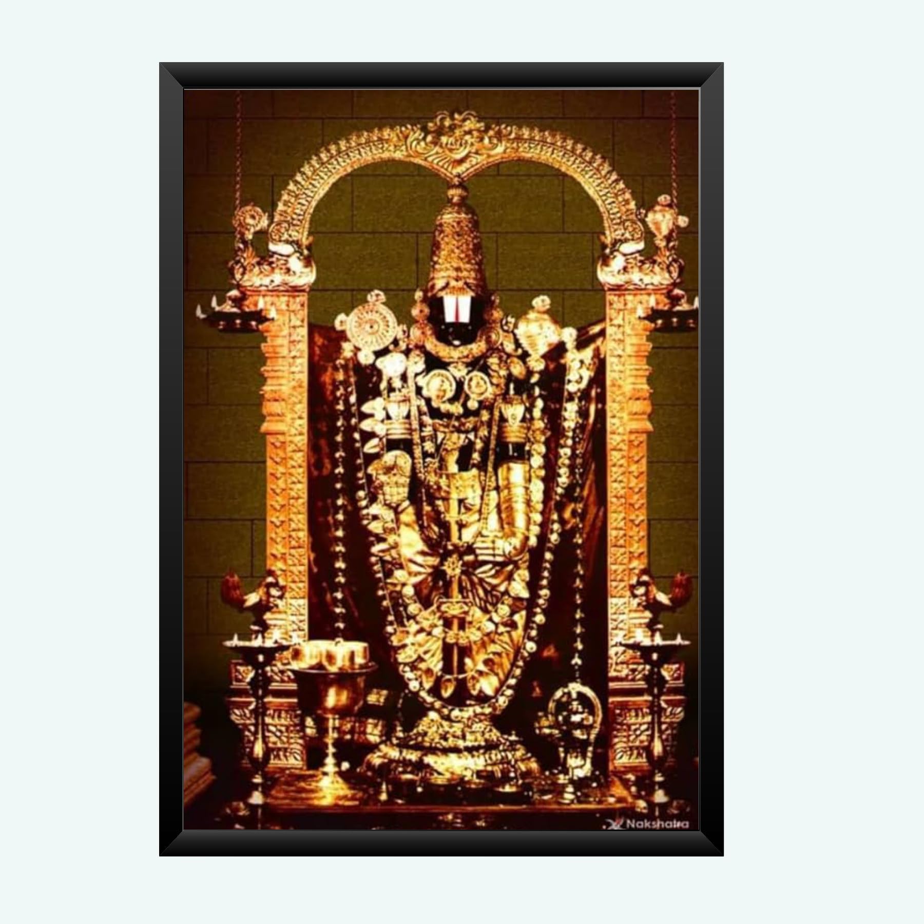 NOKKES tirupati blalaji Venkateswara tirupati blalaji Photo Frames Religious Photo frame 5X7 Inch Photo Frame_AQW38