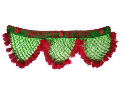 Door Gate for Home Decoration Made with Wool, Handmade (Green, Red)