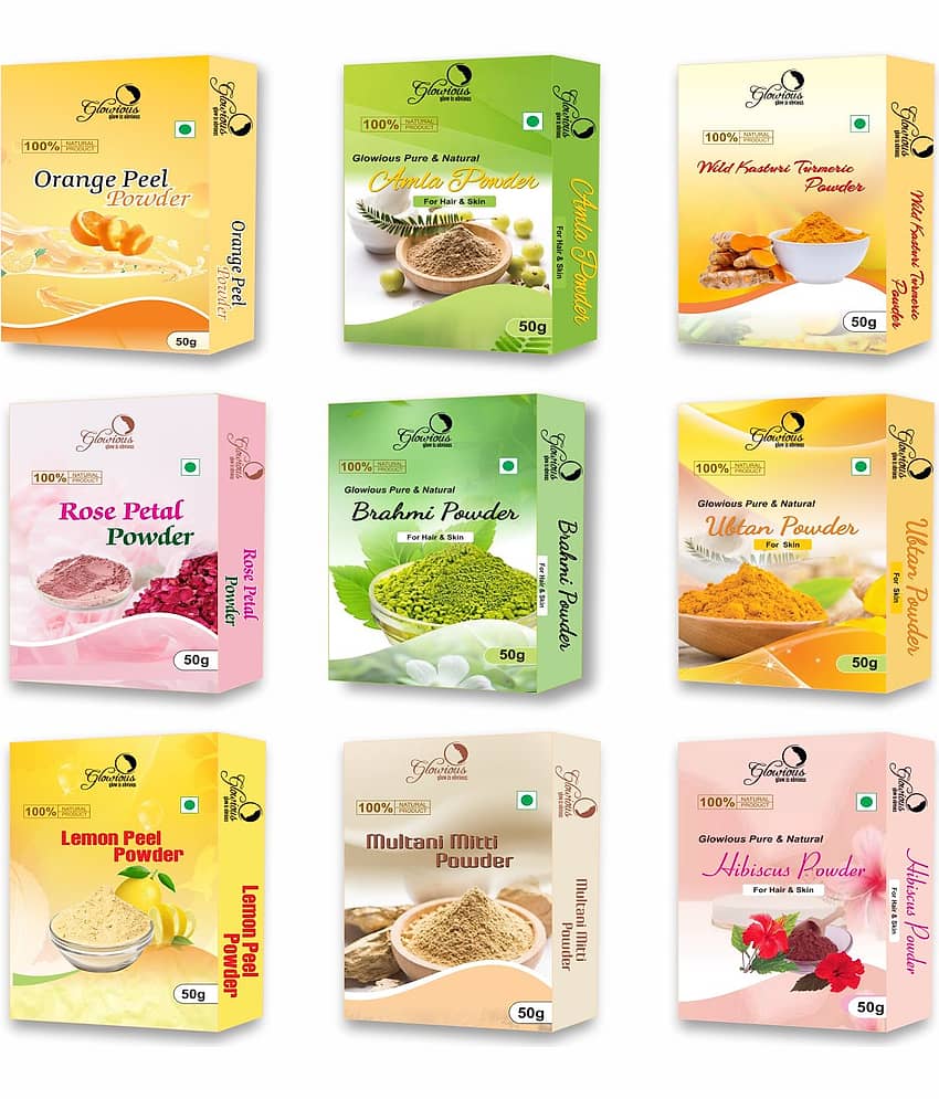 glowious - Skin Toning Face Pack for Normal Skin ( Pack of 9 )