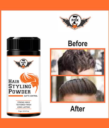 7 FOX Hair Styling Powder for High Volume,  Strong Hold Matte 15 gm